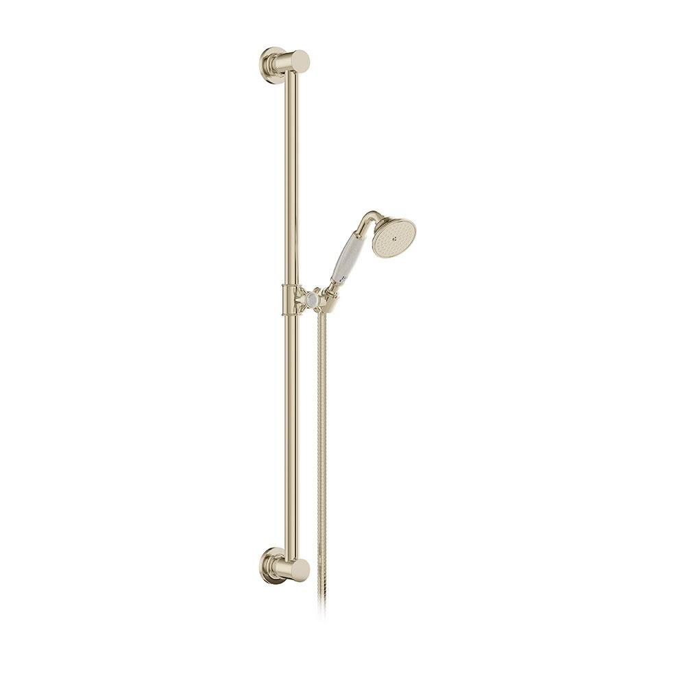 Booth & Co. Axbridge Nickel Slide Rail Shower Kit