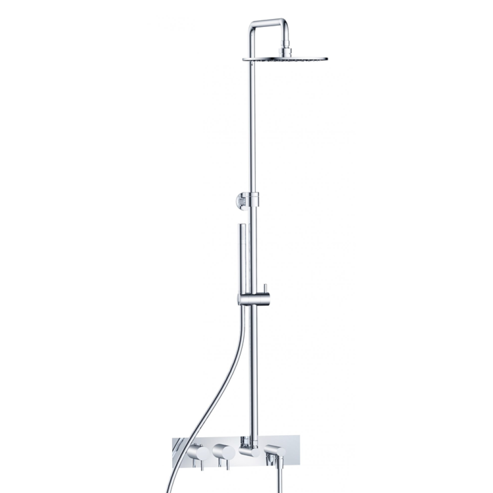 Photo of JTP Florence Two Outlet Thermostatic Valve with Rigid Riser Cutout