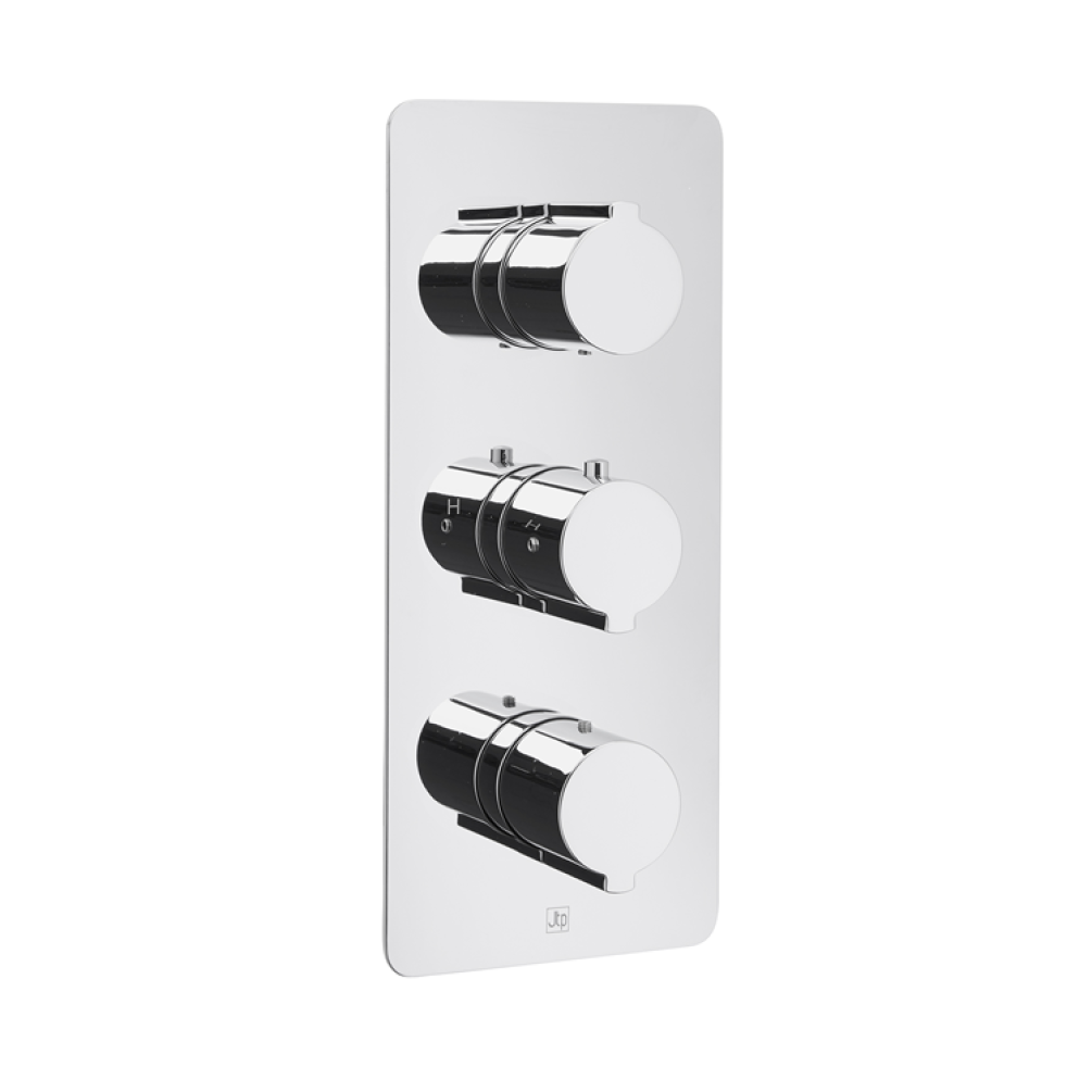 Photo of JTP Curve Portrait Twin Outlet Concealed Shower Valve Cutout