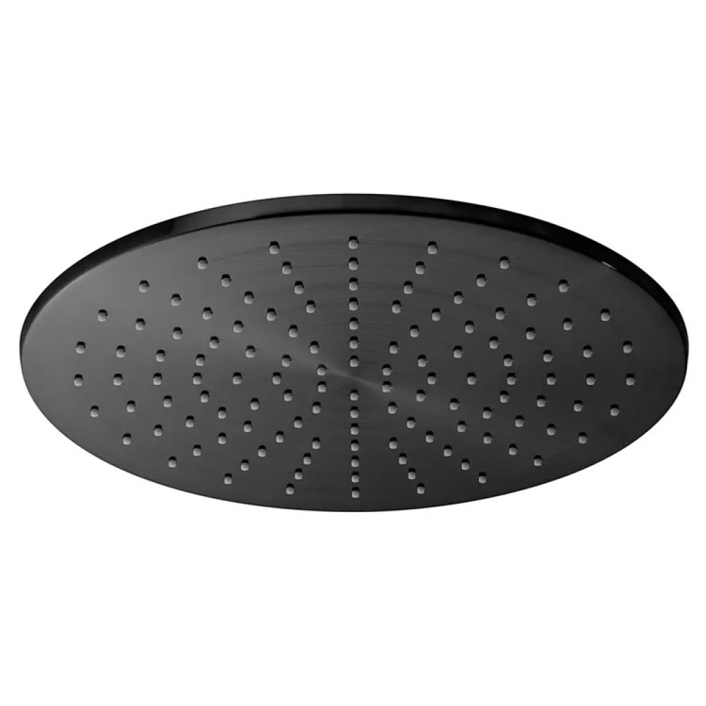 Cutout image of Vado Individual Brushed Black Round Slimline Shower Head