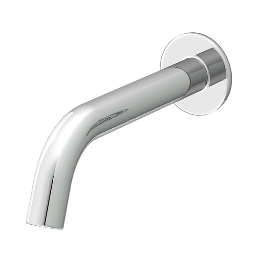 Product Cut out image of the Abacus Iso Chrome Wall Mounted Bath Spout