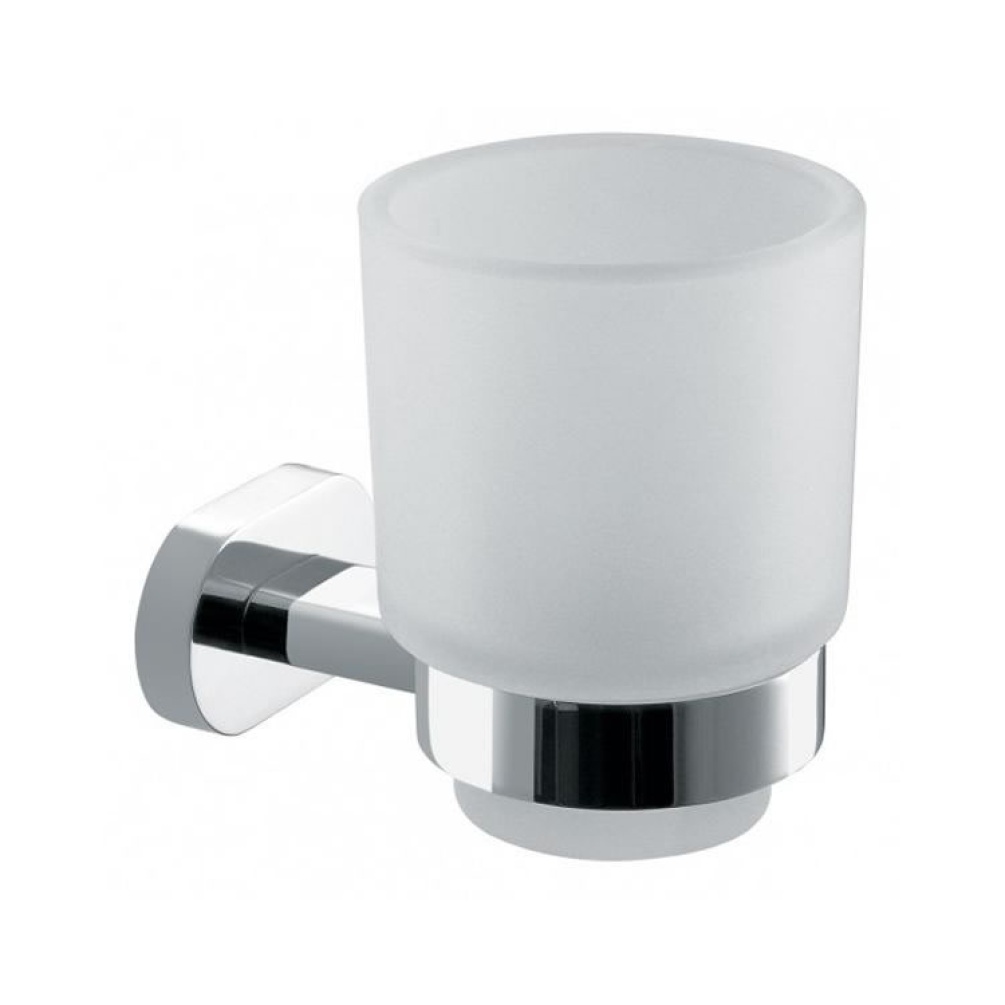 Vado Life Frosted Glass Tumbler & Holder Image 1