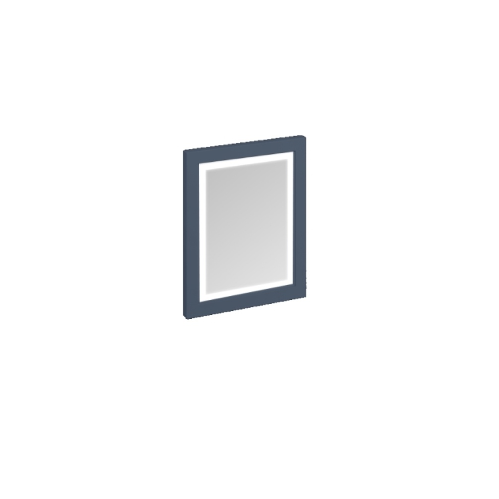 Product Cut out image of the Burlington Blue 600mm Framed Mirror with LED Illumination