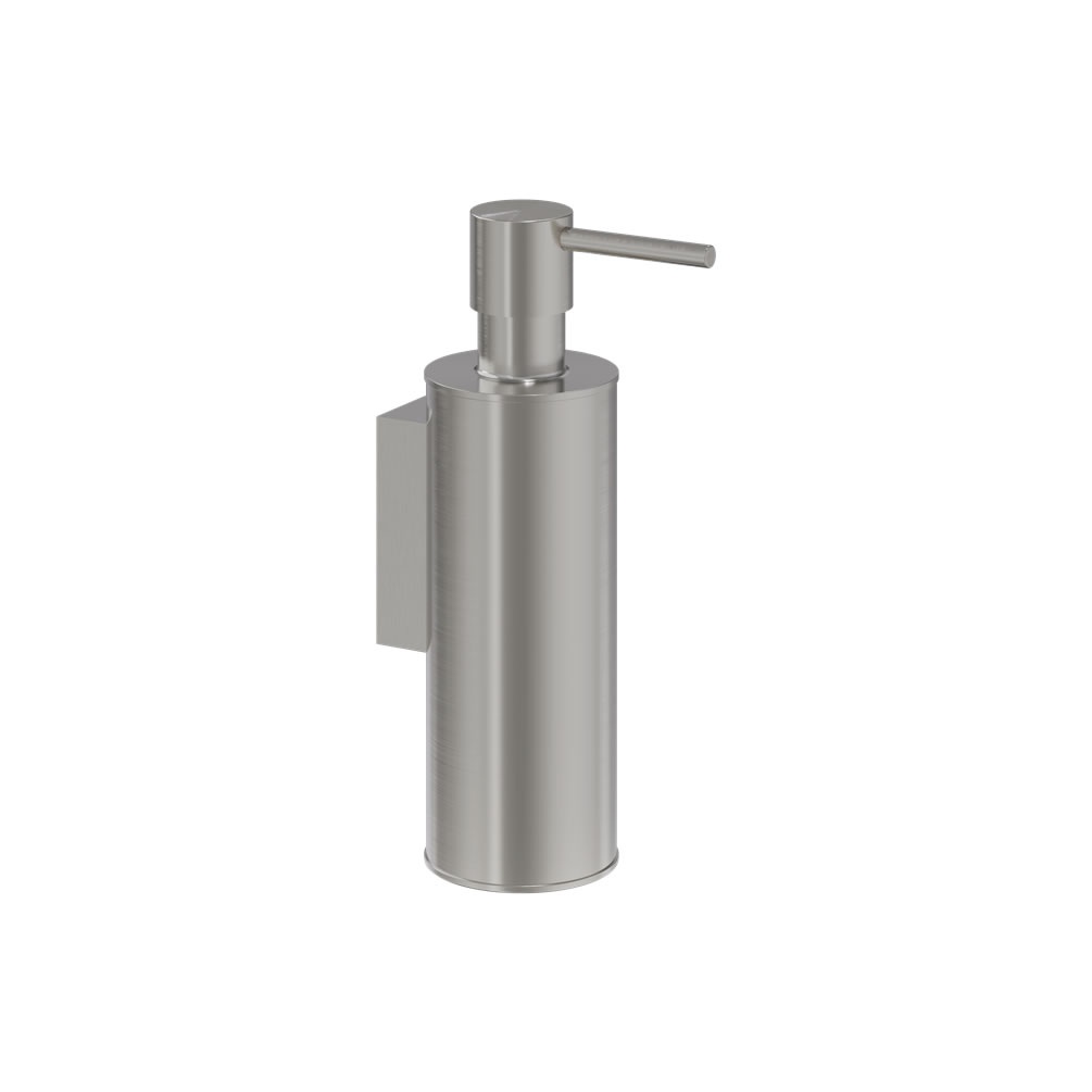 Cutout image of Crosswater MPRO Brushed Stainless Steel Wall-Mounted Soap Dispenser