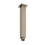 Product Cut out image of the Abacus Emotion Brushed Nickel Square 250mm Fixed Ceiling Shower Arm