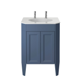 Heritage Caversham 600mm Maritime Blue Freestanding Granley Vanity Unit
