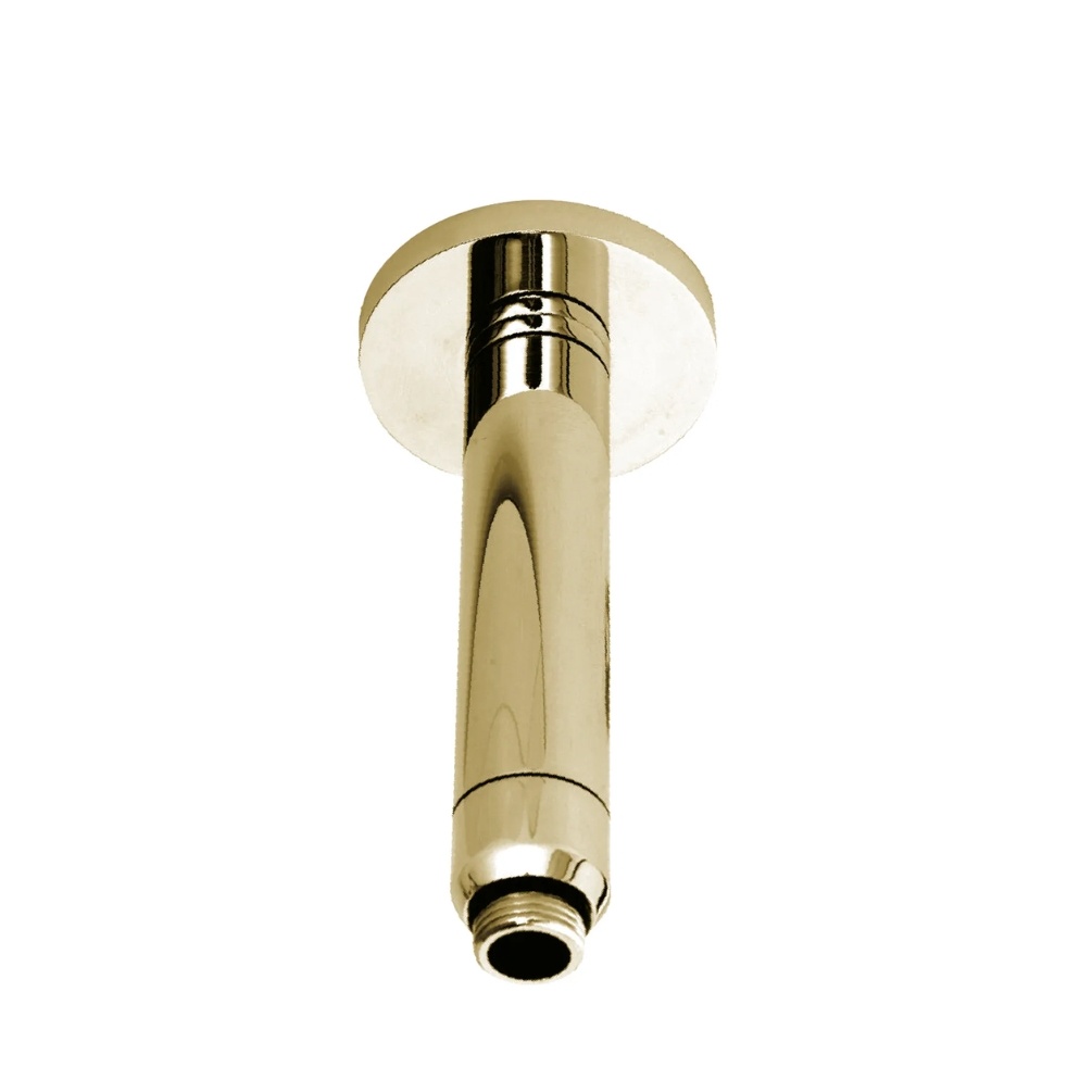 BC Designs Victrion Gold Ceiling Mounted Shower Arm Cut Out