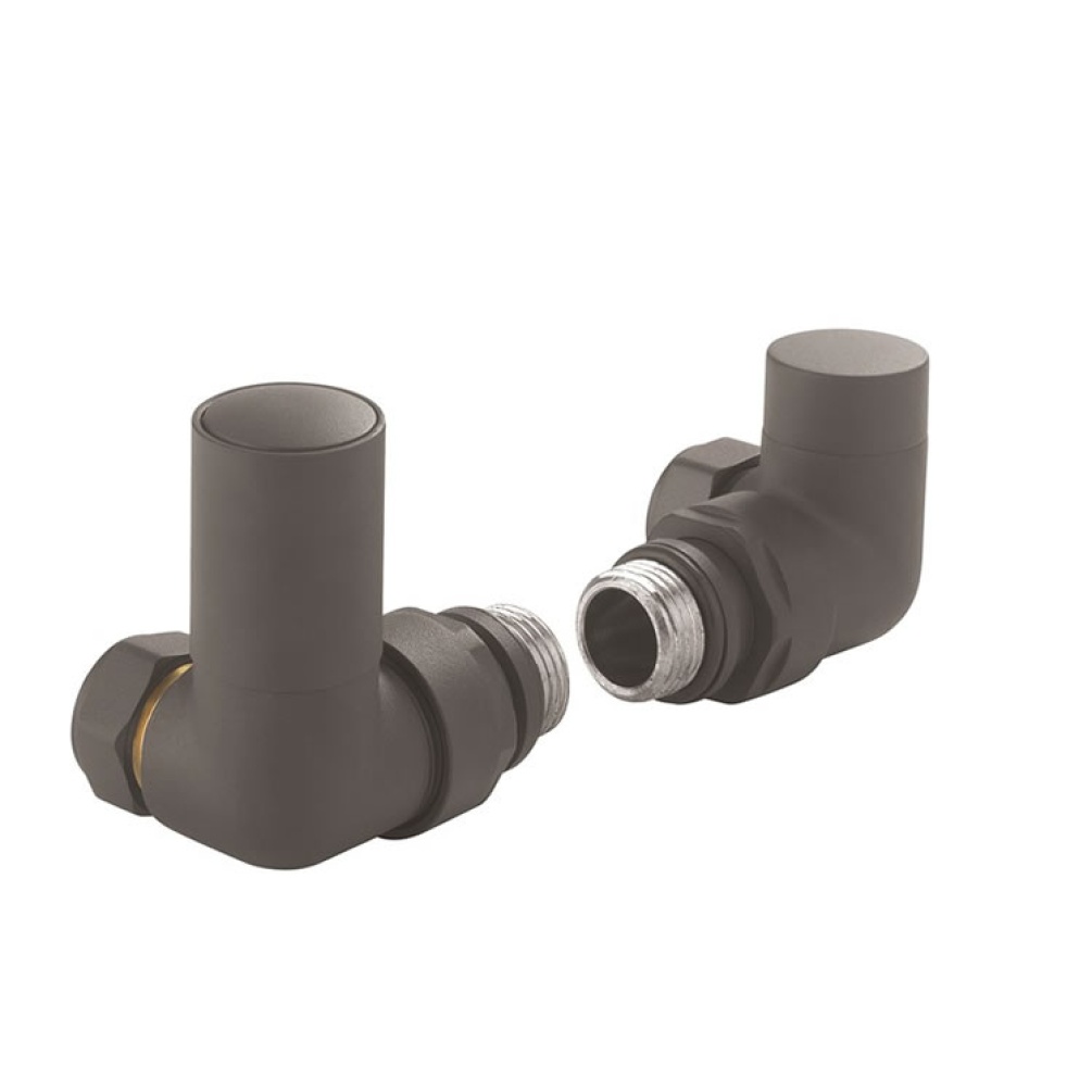 Photo of Crosswater Kai Anthracite Corner Radiator Valves