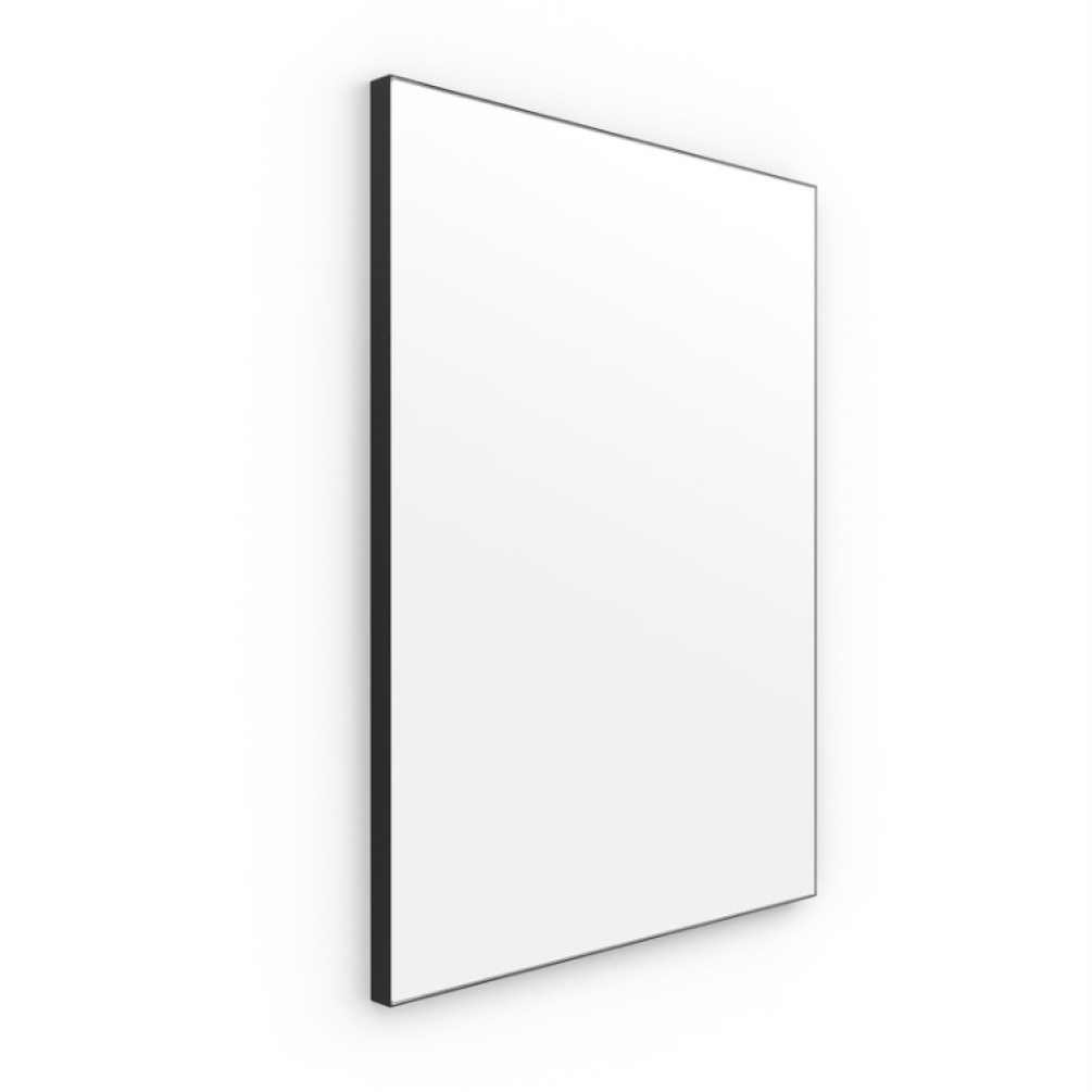 Product Cut out image of Origins Living Tate Black 600mm Mirror on an angle