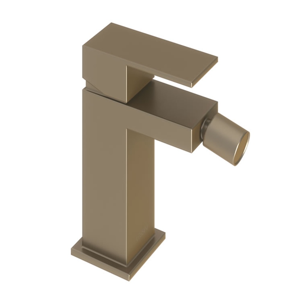 Product Cut out image of the Abacus Plan Brushed Nickel Mono Bidet Mixer
