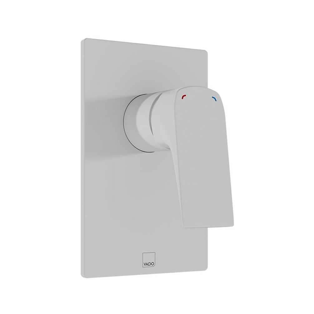 Vado Cameo Matt White Manual Shower Valve - 1 Outlet