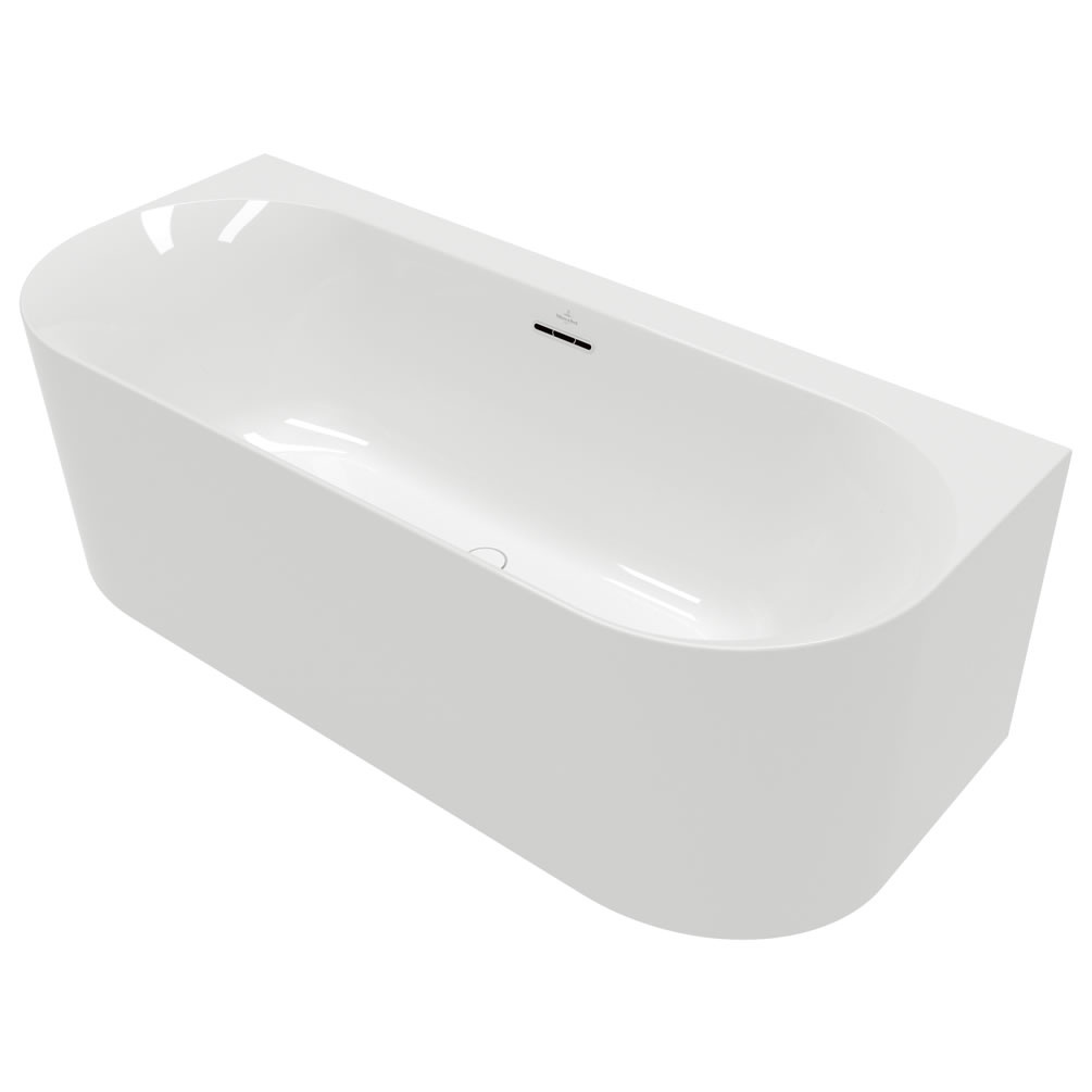 Cutout image of Villeroy & Boch Loop & Friends 1800 x 800mm Back-to-Wall Bath