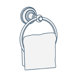 iconography image of a bathroom towel ring