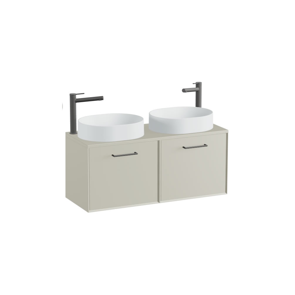 Vado Safari Smooth 1000mm Cashmere Wall Hung Vanity Unit & Worktop