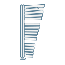 iconography image of a towel rail for bathroom towel rails and radiators category