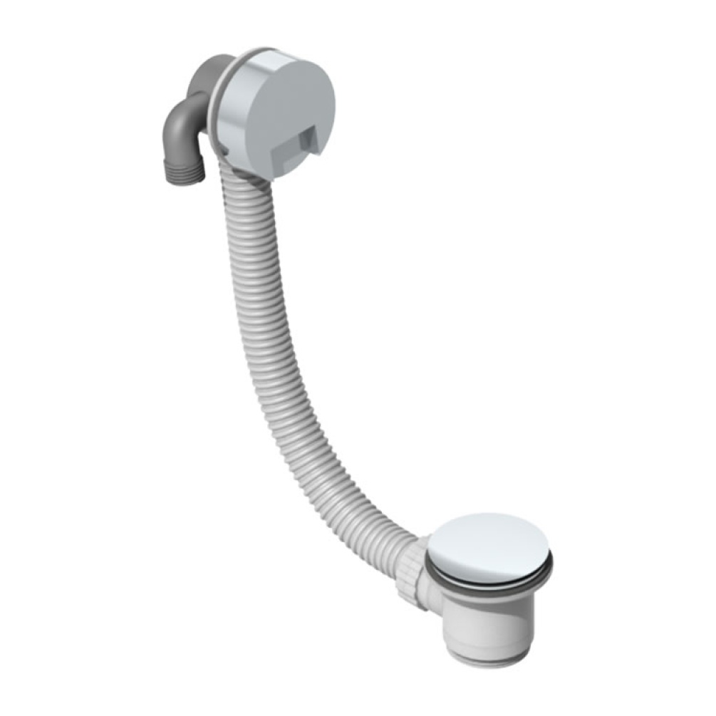 Product Cut out image of the Abacus Chrome Bath Filler & Click Waste
