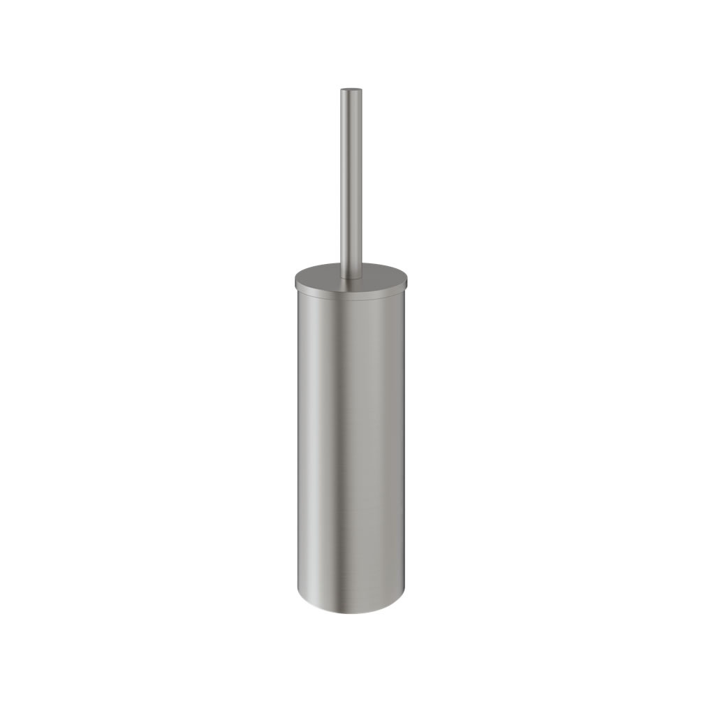 Cutout image of Crosswater MPRO Brushed Stainless Steel Freestanding Toilet Brush & Holder
