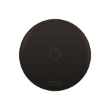 Cutout image of TED Matt Black Wireless Shower Activation Button