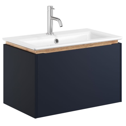 Crosswater Mada 600 Blue Wall-Hung Basin Unit | Sanctuary Bathroom