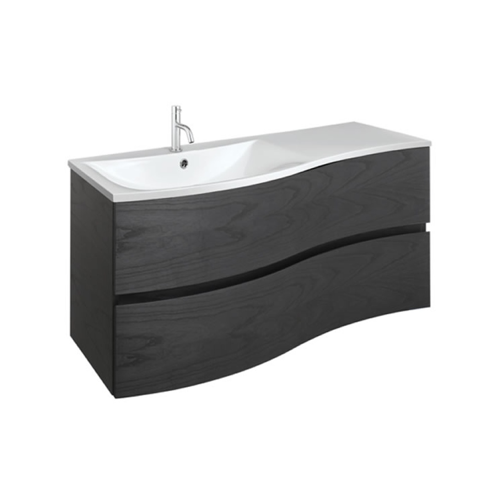 Cutout image of Crosswater Svelte 1000 Grey Ash Wall-Hung Vanity Unit & Cast Mineral Basin