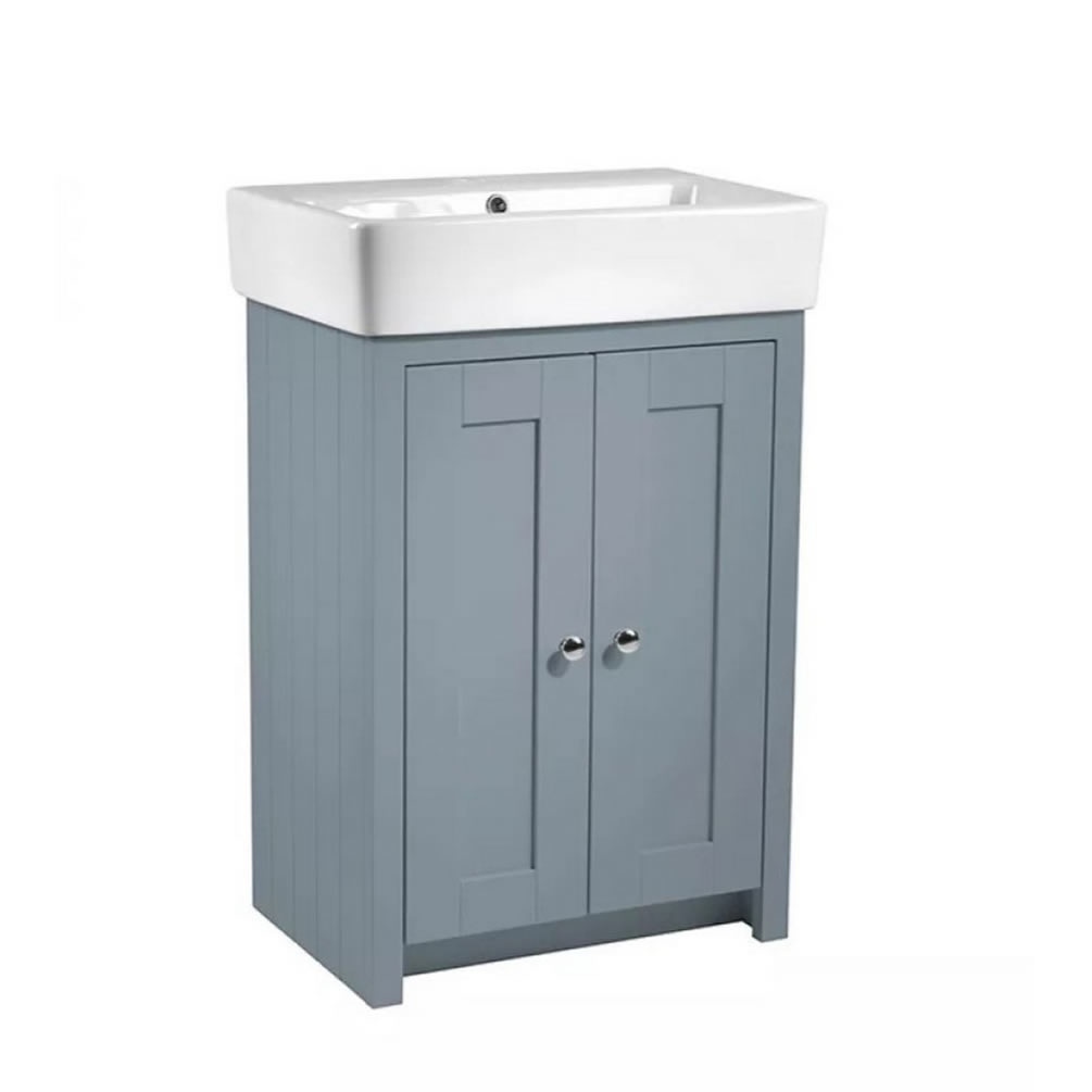 Tavistock Lansdown 575mm Matt Mineral Blue Freestanding Unit & Basin