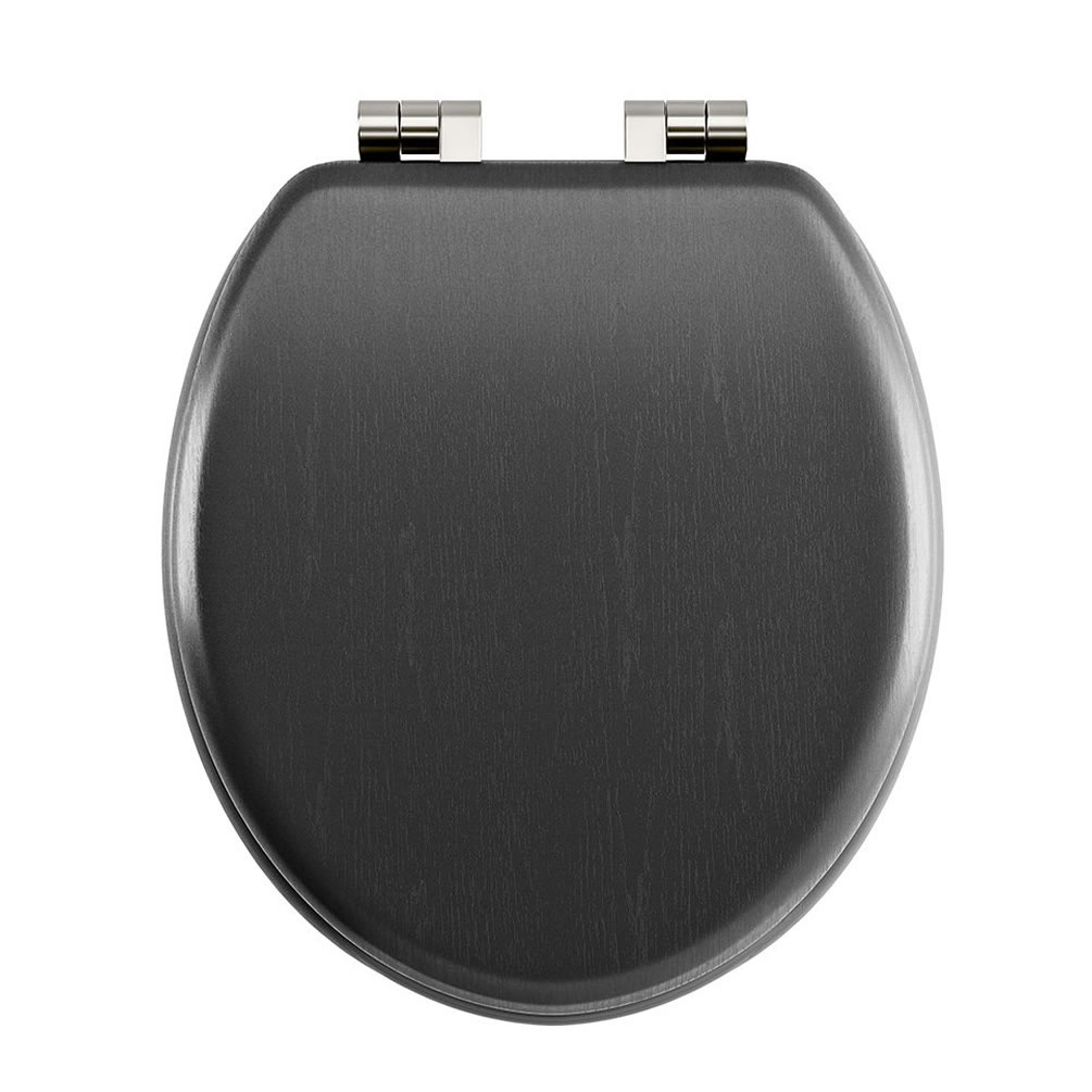 Imperial Lichfield Matt Black Grained Soft Close Seat