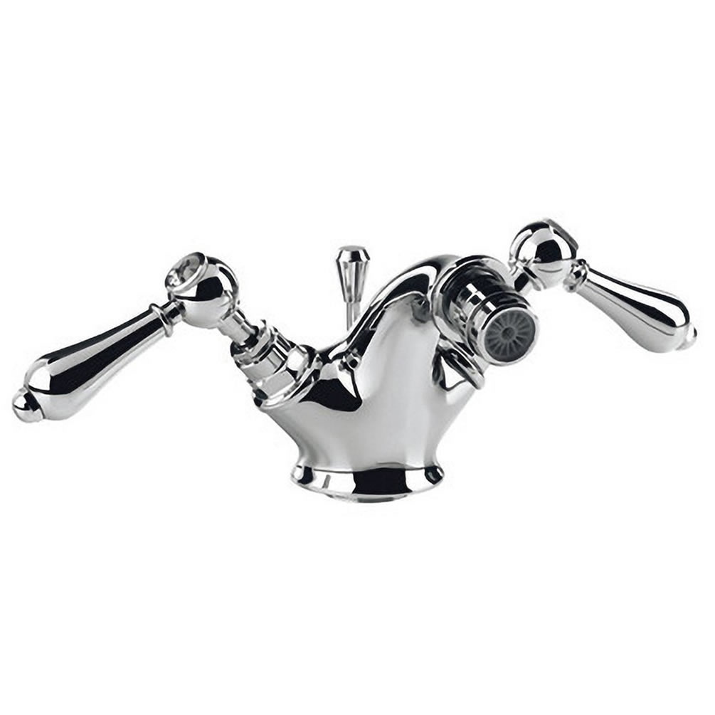 Imperial Regent Chrome Mono Bidet Mixer With Pop Up Waste
