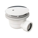 Product Cut out image of the Burlington Chrome High Flow Vortex Shower Waste