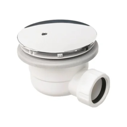 Product Cut out image of the Burlington Chrome High Flow Vortex Shower Waste