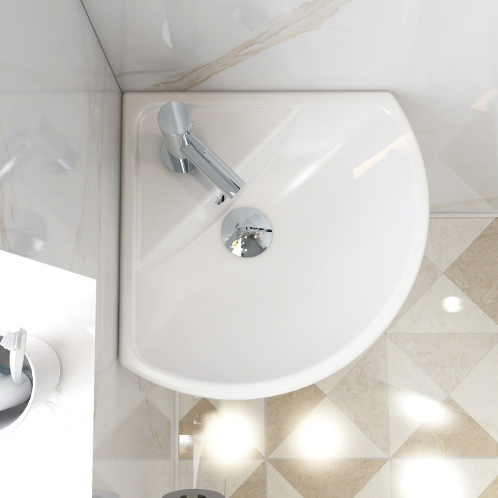 Imex Ivo 440mm Corner Cloakroom Basin  Lifestyle