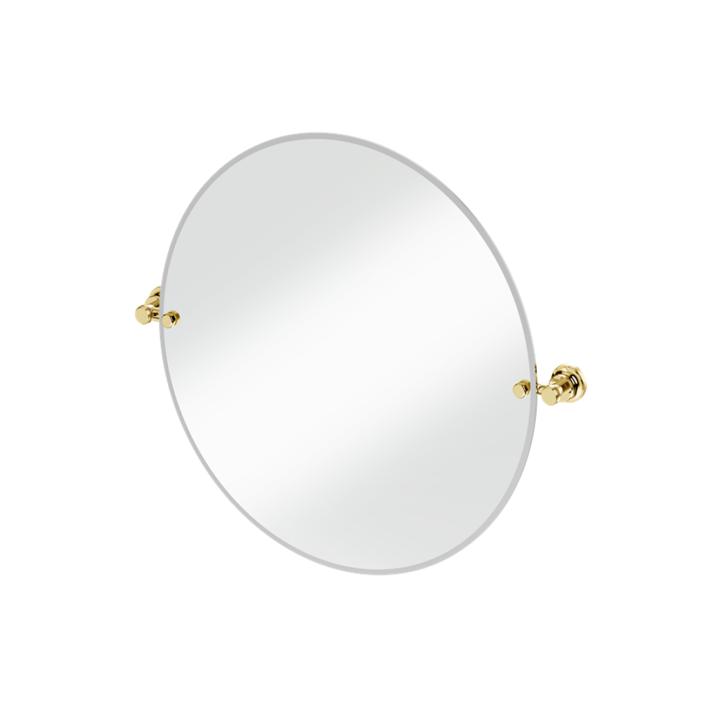 Burlington Gold 600mm Round Mirror With 1909 Fixings