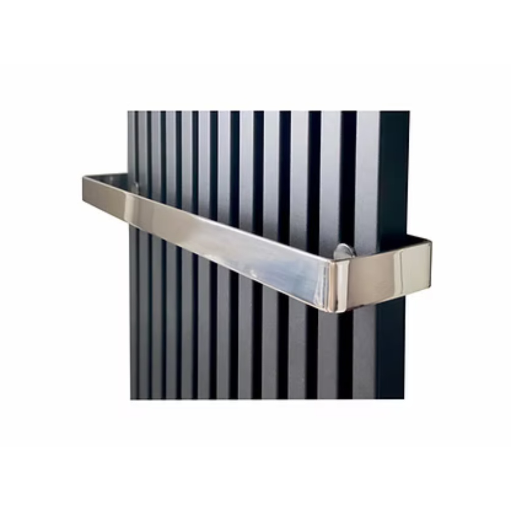 Product cut out image of the Radox Vertica D 535mm Stainless Steel Radiator Towel Bar