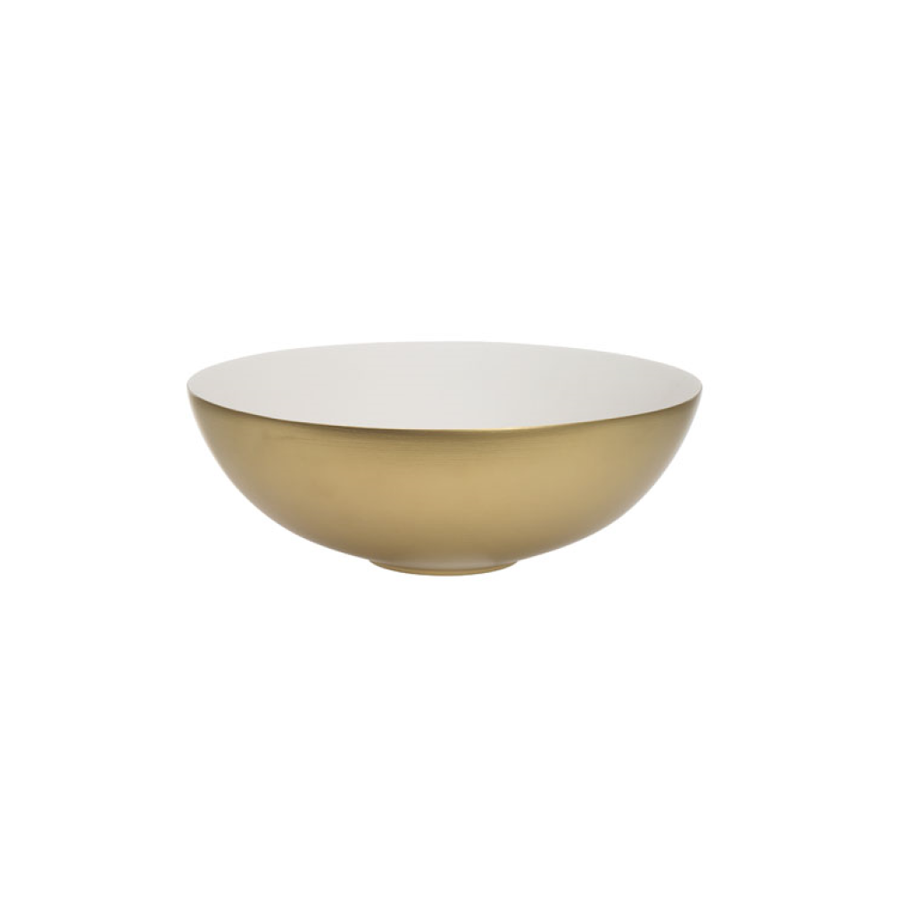 Photo of Crosswater Circus Brushed Brass Countertop Basin Side View Cutout