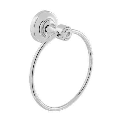 Booth & Co. Axbridge Chrome Towel Ring
