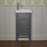 Heritage Caversham 400mm Graphite Freestanding Cloakroom Vanity Unit