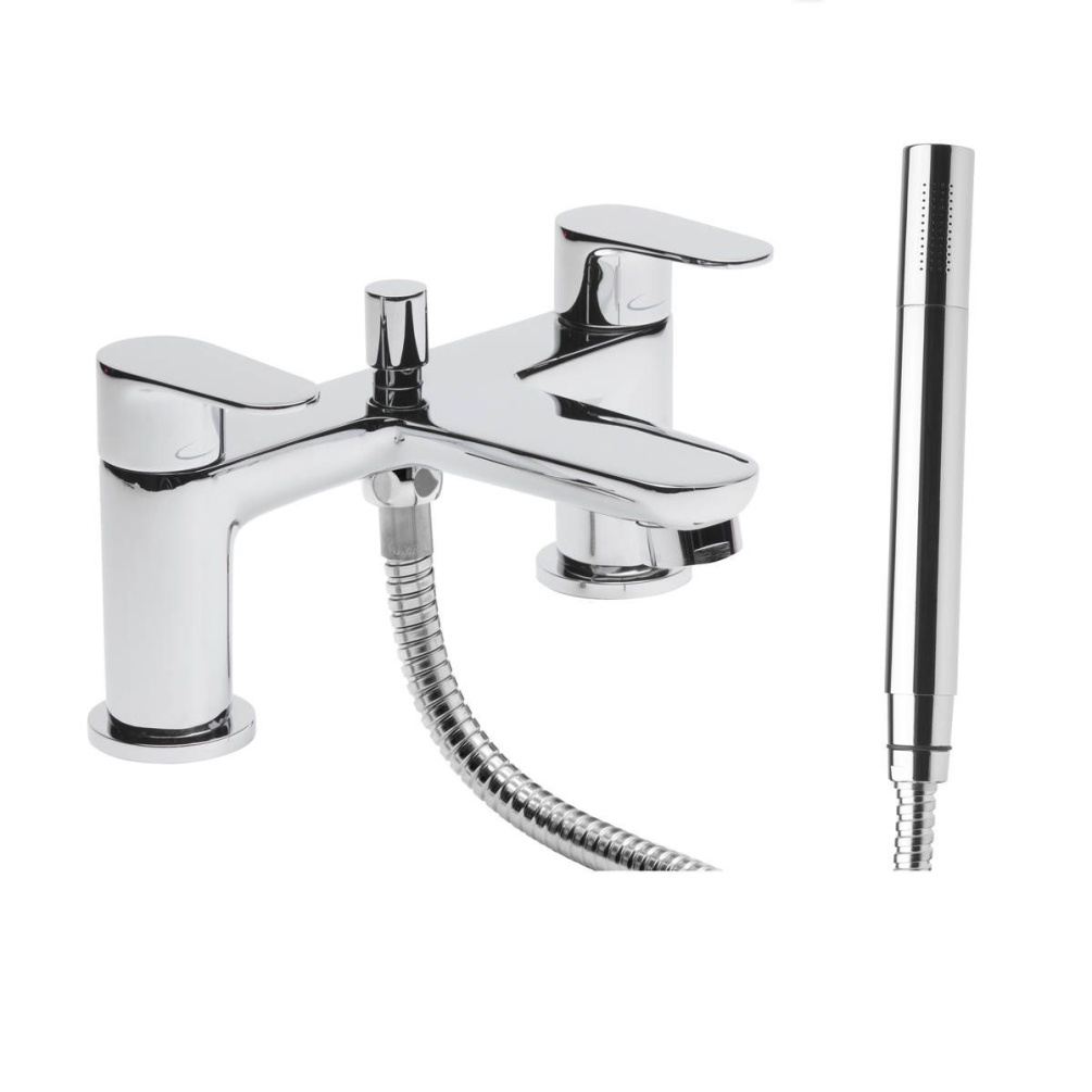 Tavistock Zero Chrome Bath Shower Mixer With Handset