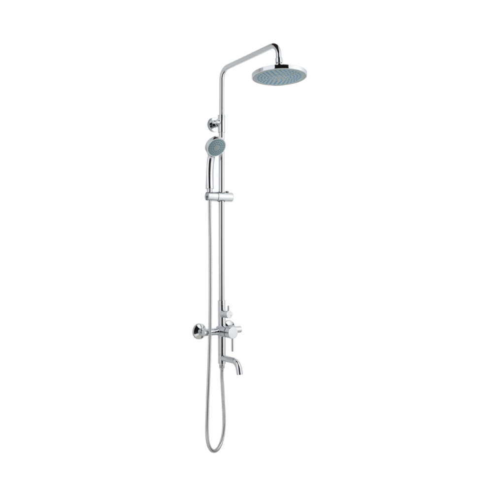 Photo of JTP Florence Chrome Overhead Shower with Handset & Bath Spout Cutout