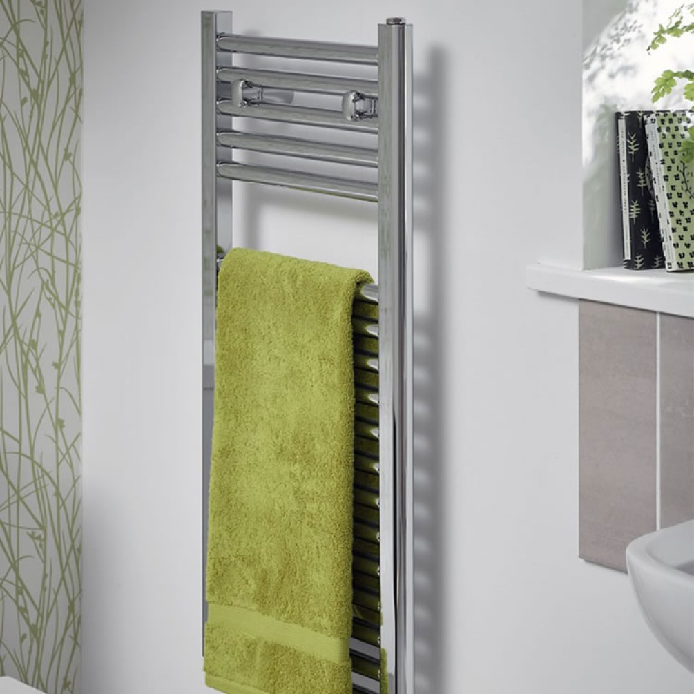 Lifestyle image of Lazzarini Roma Chrome Towel Radiator