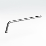 Product Cut out image of the Burlington Chrome P Trap Connection Pipe
