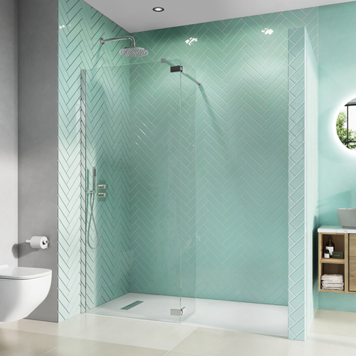 Crosswater Infinity 8 WalkIn & Deflector Panel Sanctuary Bathrooms