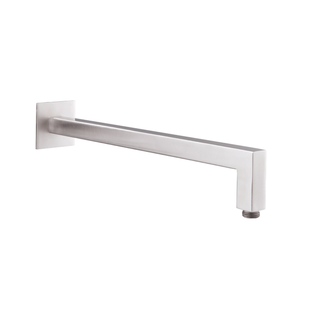 Photo of JTP Inox Brushed Stainless Steel 400mm Square Shower Arm Cutout