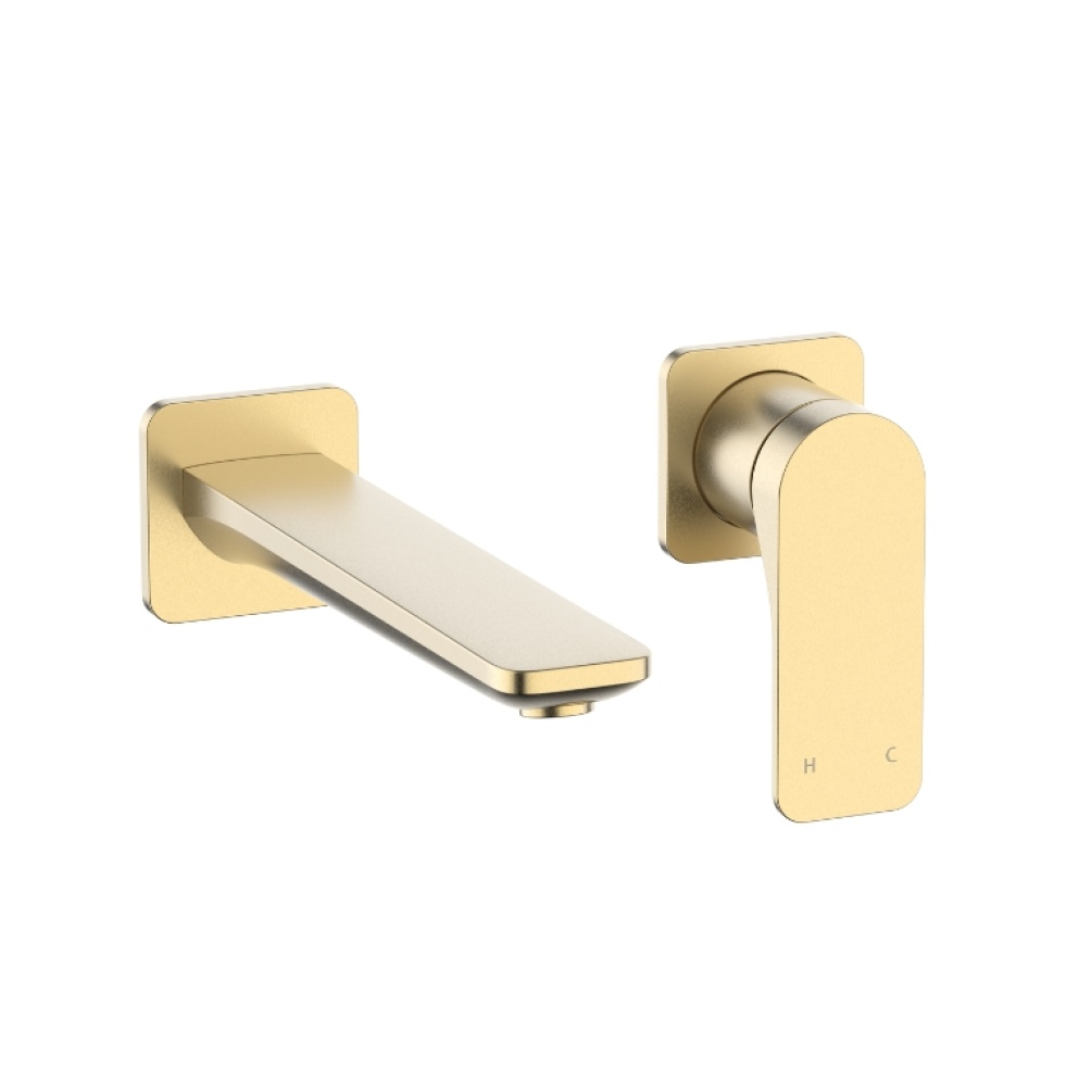 Crosswater Fuse Brushed Brass Basin 2 Hole Set | Sanctuary Bathrooms