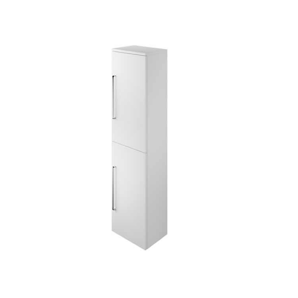 Photo of The White Space Tall Wall Hung Two Door Unit - Gloss White Finish