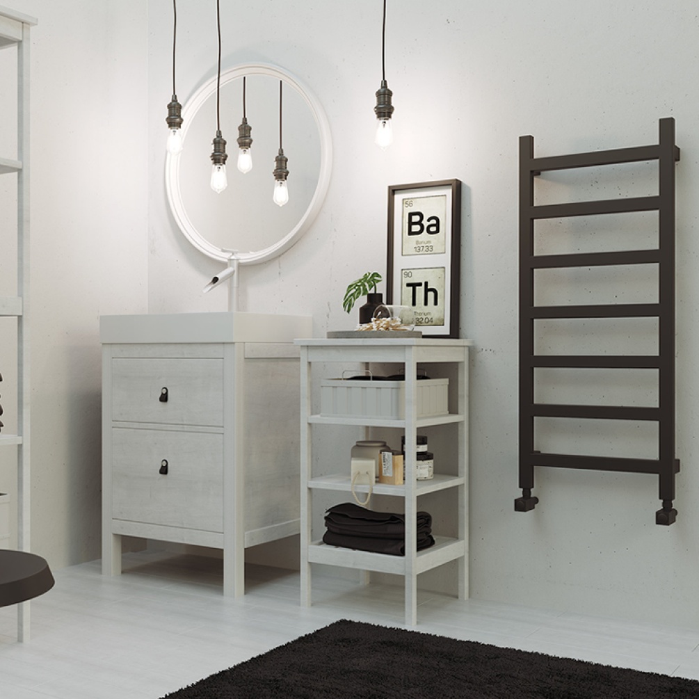 Lifestyle Photo of Radox Eros 500mm Matt Black All Electric Radiator