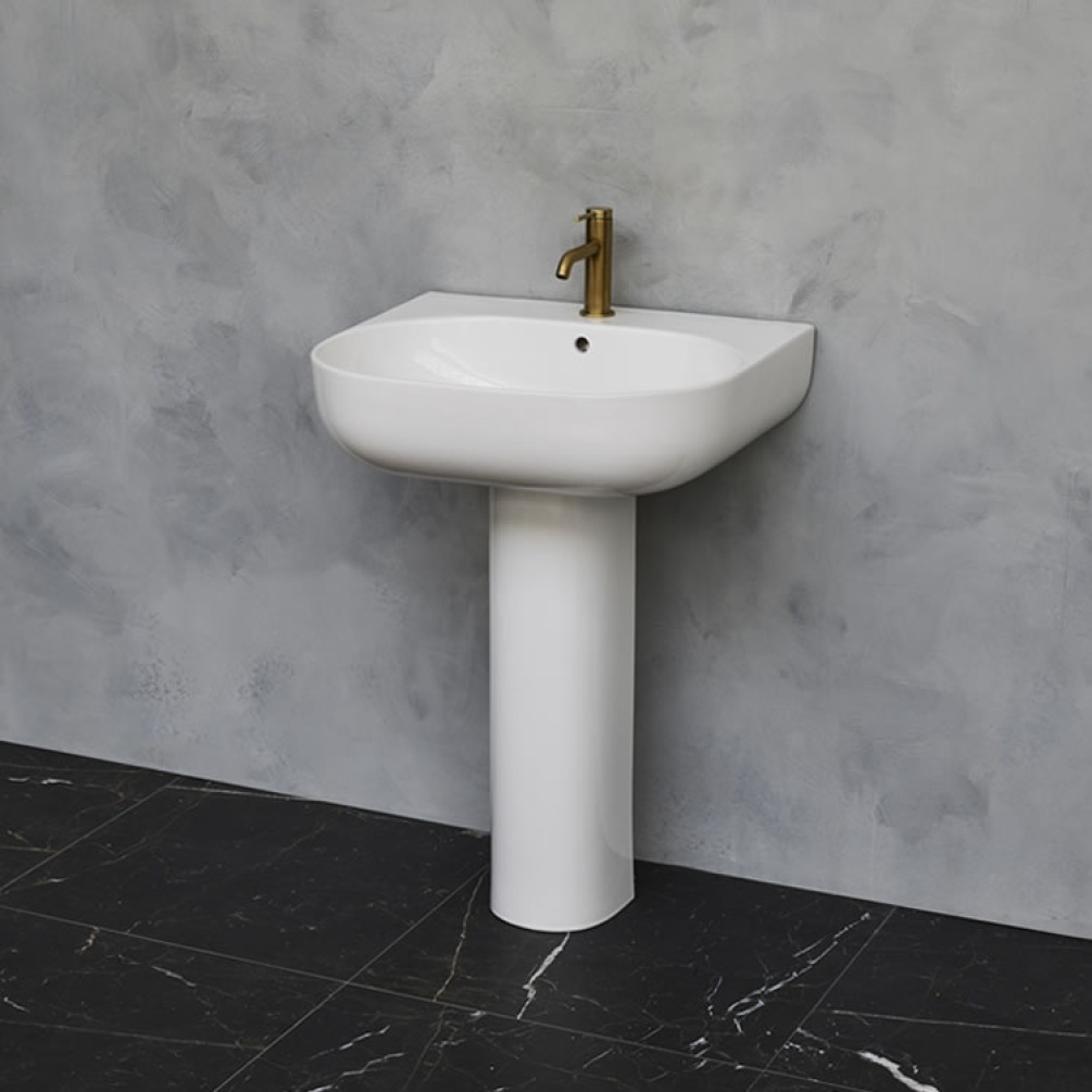 Lifestyle Photo of Britton Bathrooms Milan 500mm Basin & Full Pedestal