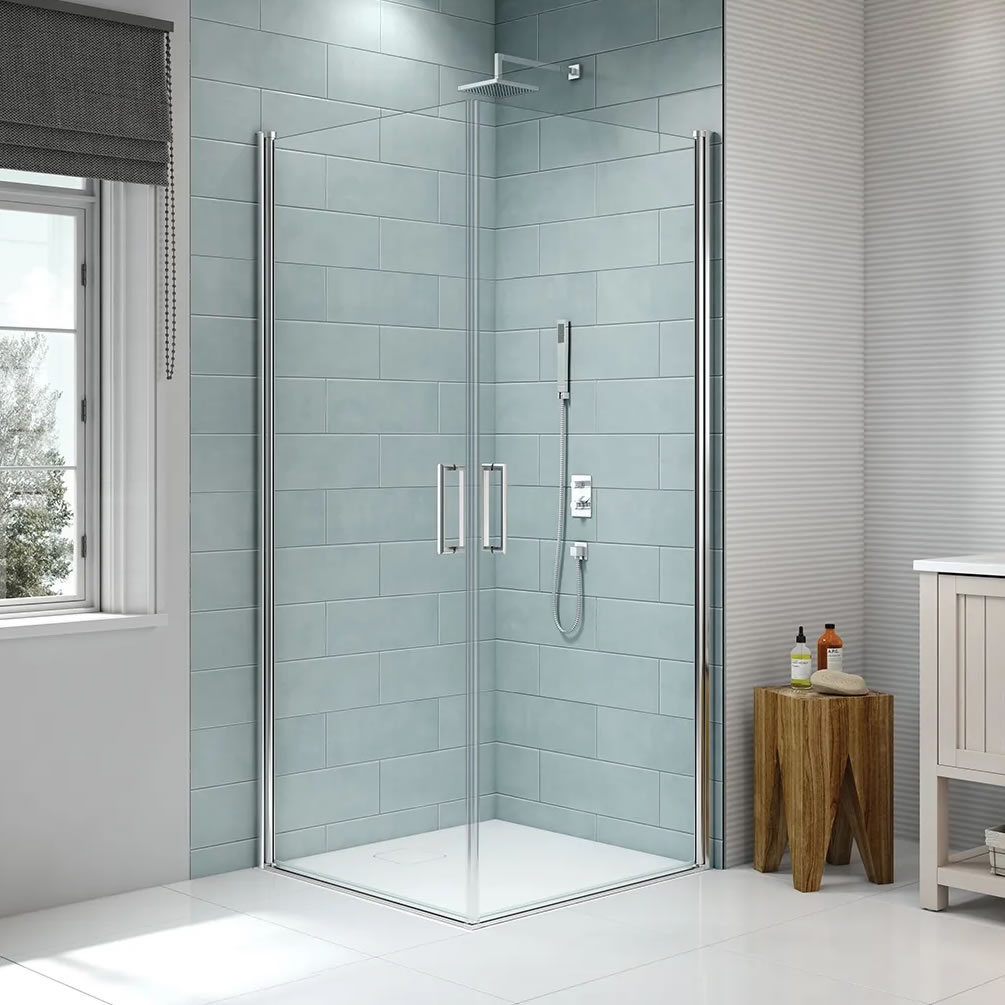 Lifestyle image of Merlyn 8 Series 1000mm Double Pivot Wetroom Panels