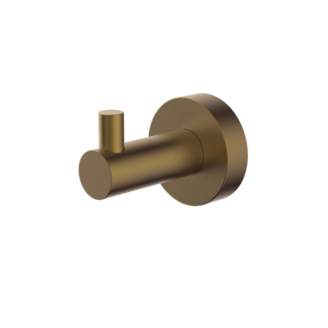 Britton Hoxton Brushed Brass Robe Hook Sanctuary Bathrooms