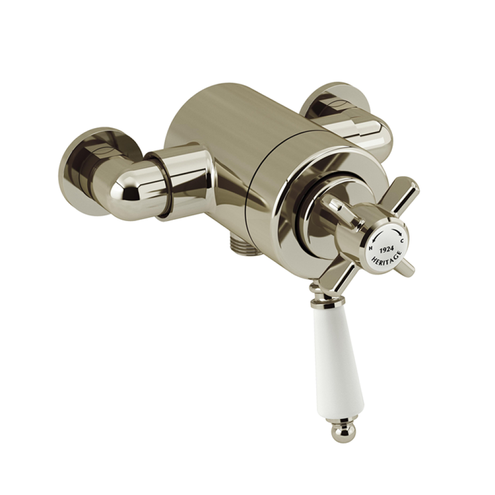 Photo of Heritage Dawlish Vintage Gold Dual Control Exposed Shower Valve