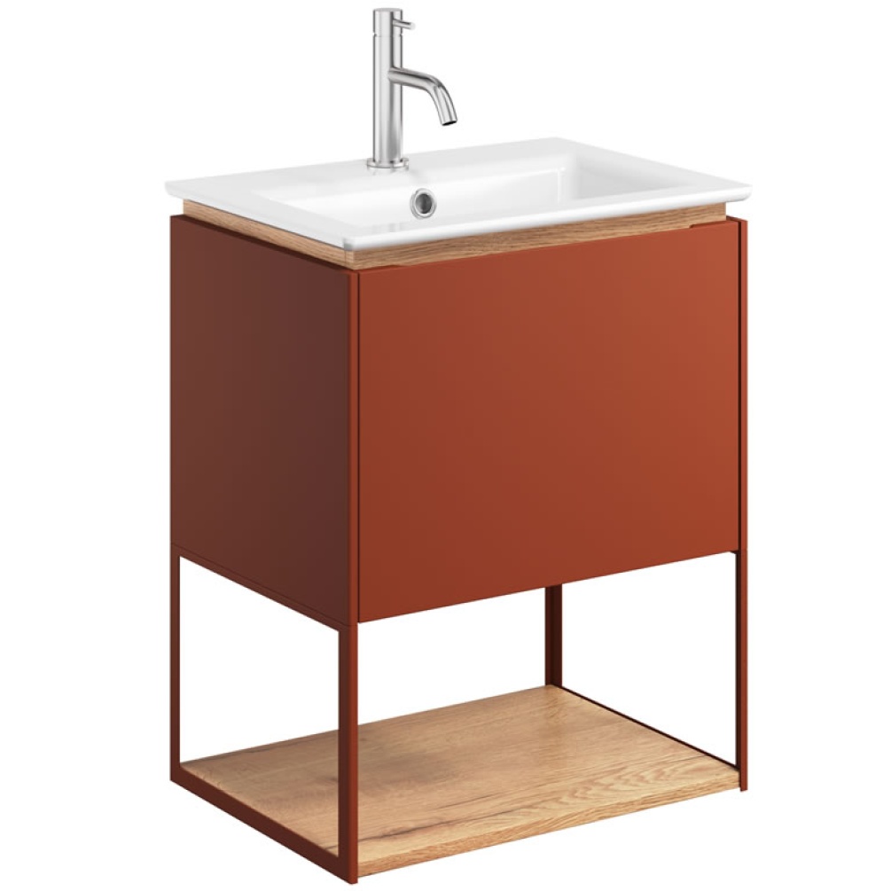 Crosswater Mada 500 Soft Clay Wall-Hung Basin Unit | Sanctuary 