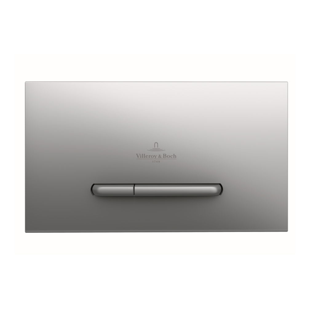 Photo of Villeroy and Boch Viconnect E300 Brushed Chrome Dual Flush Plate Cutout